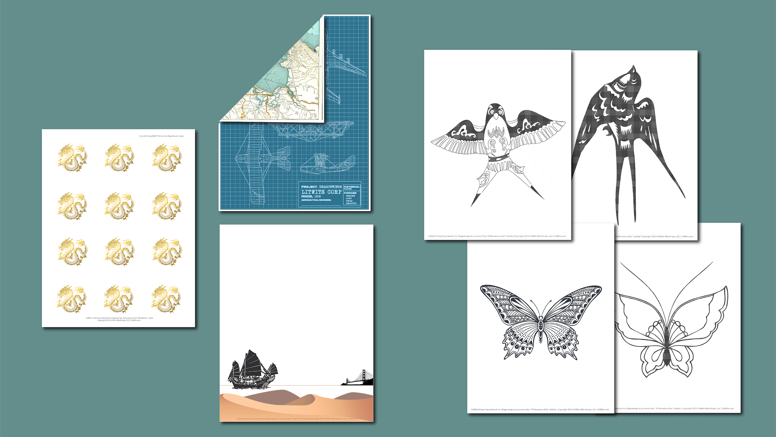LitWits Printables for DRAGONWINGS